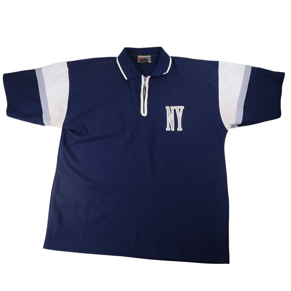 Vintage Y2k Exit New York NY Baggy 1/4 Zip Shirt
